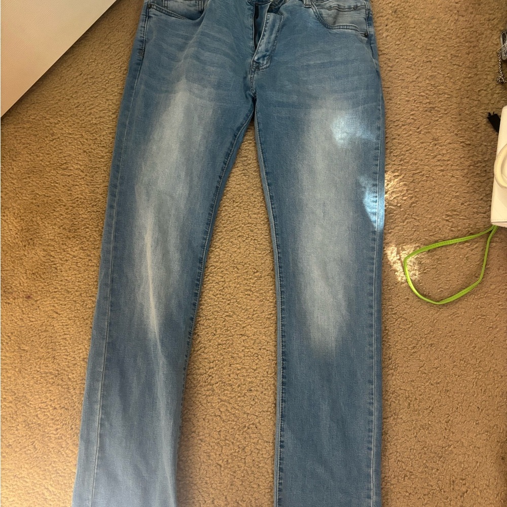 Kenneth Cole Men's Light Blue Jeans